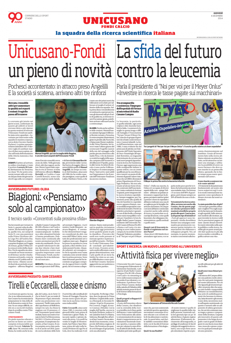 Rassegna Stampa Universitaria 4 dicembre 2014