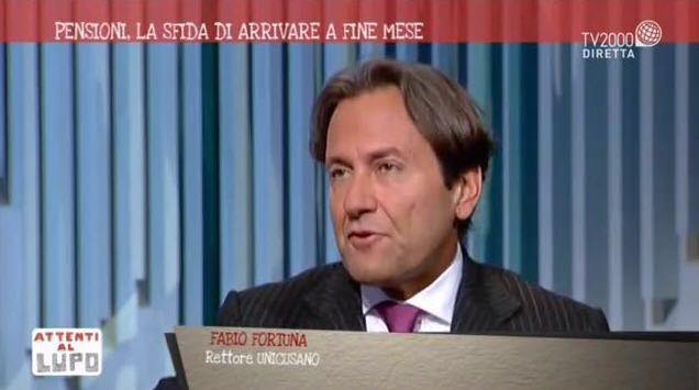 Fabio Fortuna, Magnifico Rettore Unicusano, ad Attenti al Lupo, su tv2000