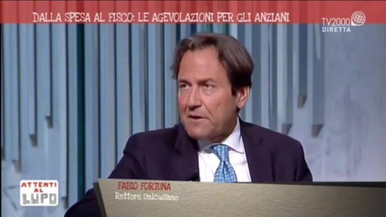 VIDEO-Fabio Fortuna, Rettore Cusano, ospite di Attenti al Lupo (Tv2000) il 18/4/2017