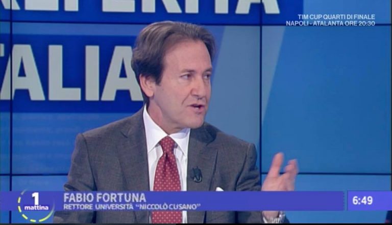 VIDEO-Il Rettore Fabio Fortuna a Unomattina (Rai 1)