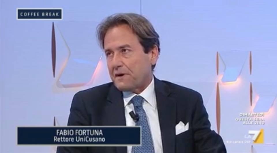 VIDEO-Il Rettore Fabio Fortuna ospite di Coffee Break (La 7) il 20/2