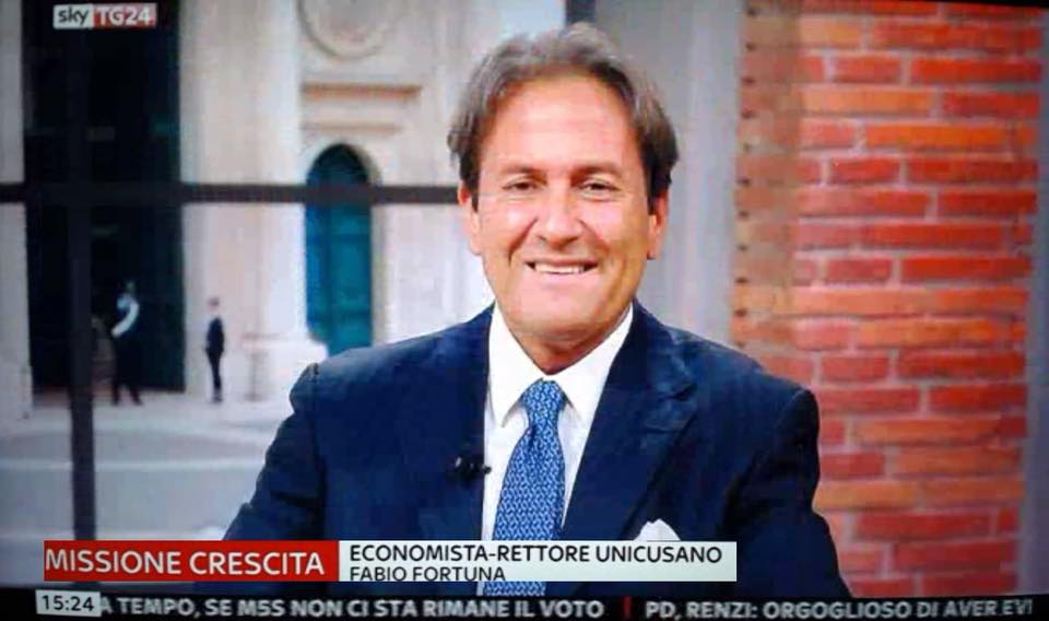 VIDEO-Il nostro Rettore Fabio Fortuna ospite di Seven, su Sky Tg 24