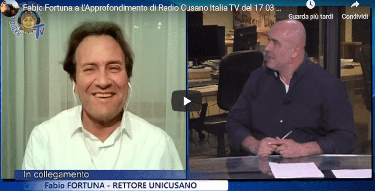 Fabio Fortuna a L’Approfondimento di Radio Cusano Italia TV (17/03/2020)