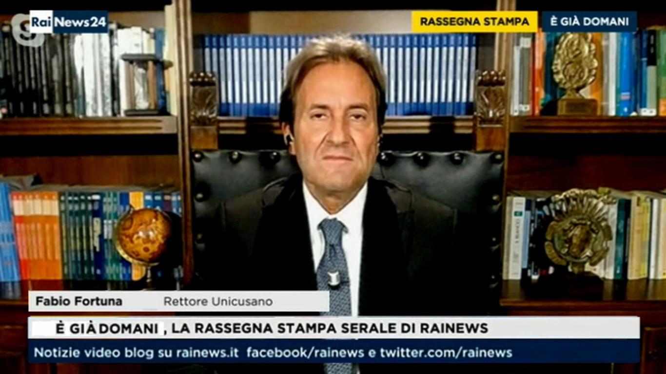 Fabio Fortuna Interventi E’ già Domani Rassegna Stampa di Rainews 24 del 15 12 2020