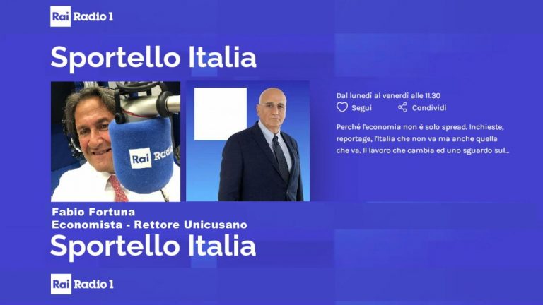 Fabio Fortuna a Sportello Italia di Radio 1 RAI del 21 01 2022