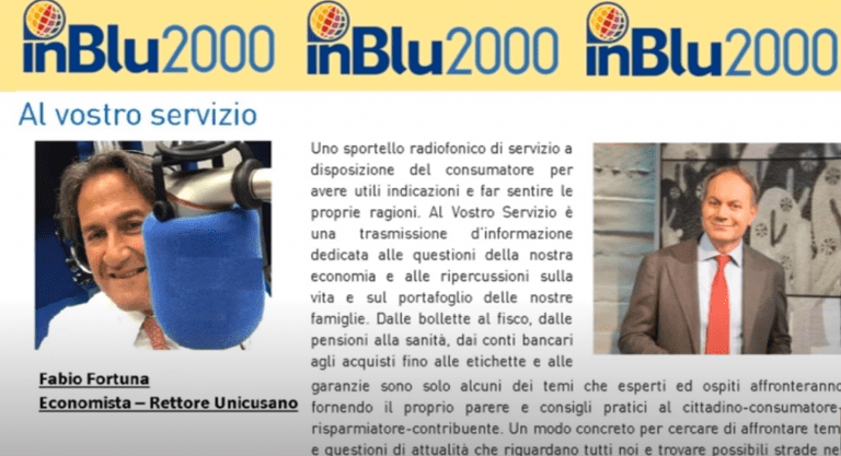 Fabio Fortuna ad Al vostro Servizio Aumenti Energia di inBlu2000 del 20 09 2021