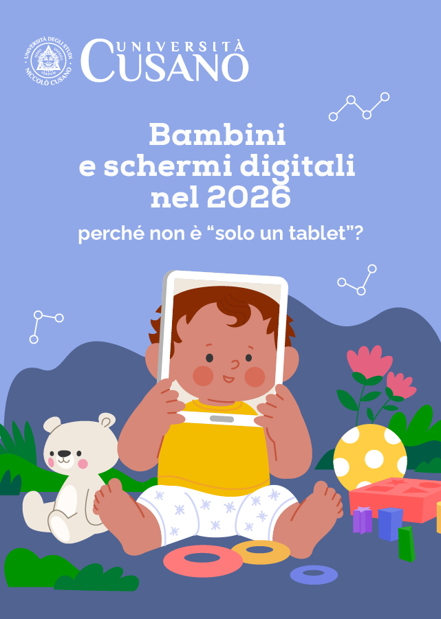 Infografica Unicusano sul rapporto tra infanzia e dispositivi digitali
